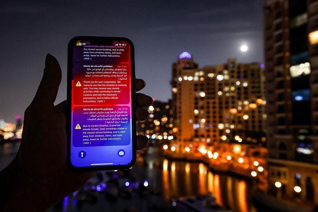 UAE–Qatar War News LIVE: Dubai Residents Receive Missile Threat Alert; Supermarkets Limit Fruits and Vegetables