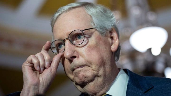 Mitch McConnell Falls After GOP Lunch, Sustains Injury but Clears Schedule